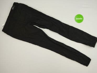 legginsy woskowane push up: Pieces, Spodnie materiałowe damskie, XL — 3