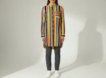 bluzki w prążki: Sukienka damska, rozmiar M — 7