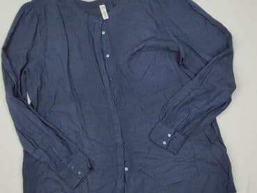 niebieskie sukienki plus size: Bluzka damska, rozmiar L — 1