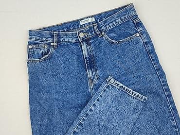 jeansy ecru: PULL&BEAR, Jeansy damskie, rozmiar L — 1