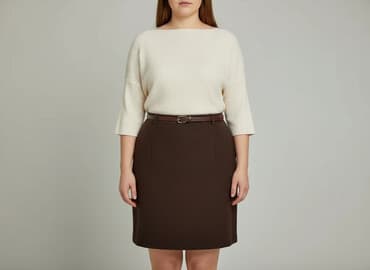 brązowa spódnica zara: Spódnica damska, rozmiar XL — 6