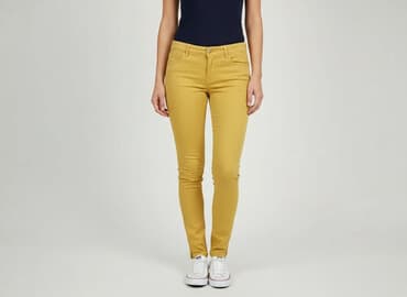 jeansy damskie z kokardkami: Jeansy damskie, rozmiar S — 6