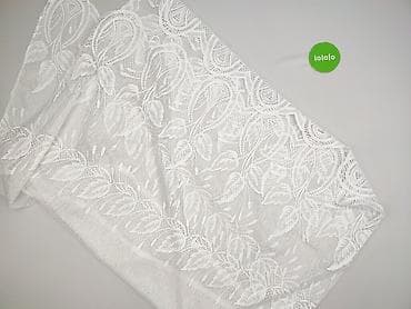 używane zasłony: Biała firanka żakardowa z motywem liści - Materiał: delikatny — 3