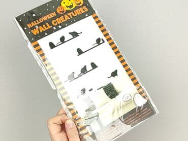 Inny wystrój domu: Zestaw dekoracji ściennych na Halloween przedstawiający czarne — 4