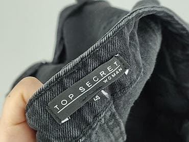 obcisłe jeansy: Top Secret, Szorty damskie, rozmiar L — 4