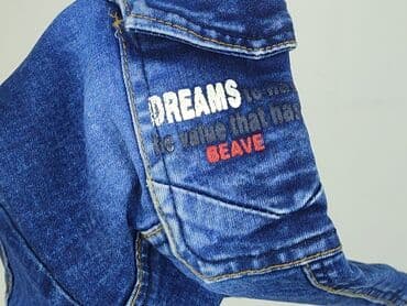 kombinezon szerokie spodnie: Spodnie jeansowe, 12-18 miesięcy, stan - Idealny — 6