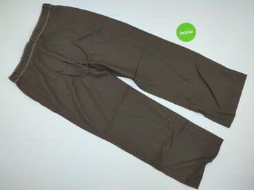 dżinsy szerokie w udach: Material trousers for women, size 3XL — 4