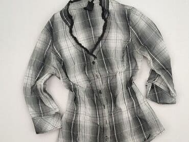 bluzka w kratę czarno biala: Bluzka damska, rozmiar S — 2