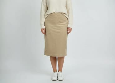 sztruksowa spódnice midi: Spódnica damska, rozmiar 3XL — 1