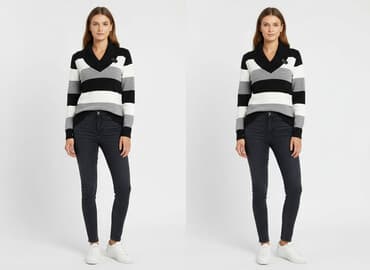 kurtki zimowe damskie c a: Sweter damski, rozmiar S — 5