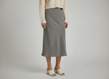 plisowane spódnice szara: Lana, Spódnica damska, rozmiar L — 7