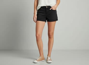 hm krótkie spodenki czarne: H&M, Szorty damskie, rozmiar S — 7