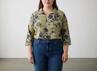 bluzki w serek plus size: Bluzka damska, rozmiar 5XL — 1