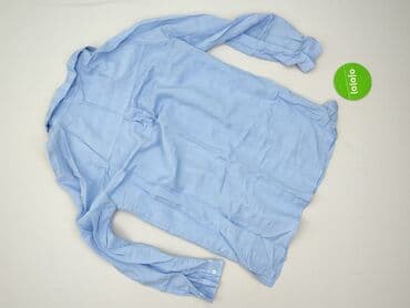 koszula damska w niebieskie paski: Women`s shirt, size S — 4