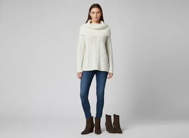 bialy sweter reserved: Reserved, Sweter damski, rozmiar M — 7