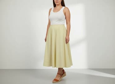 długie żółta spódnice: Women`s skirt, size XL — 1