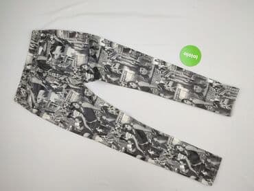 czarne materialowe spodnie: Jeansy damskie, M — 3