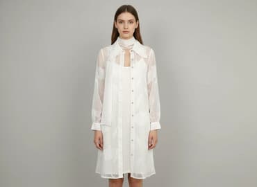 koszule z zakrytymi guzikami: Object, Sukienka damska, rozmiar M — 1