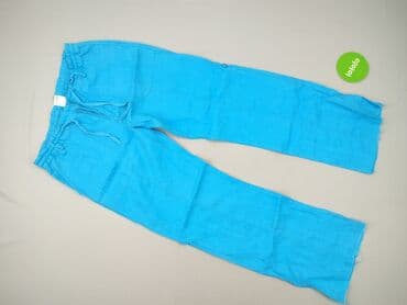 zara spodnie damskie len: Material trousers for women, size M — 3