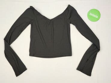 obcisła bluzki z dekoltem: Bershka, Top damski, rozmiar M — 4