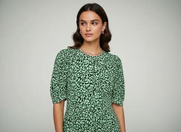 reserved sukienka butelkowa zieleń: Vila, Sukienka damska, rozmiar M — 6