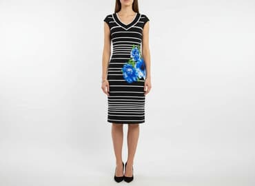 sukienki w paski na wesele: Sukienka damska, rozmiar S — 1