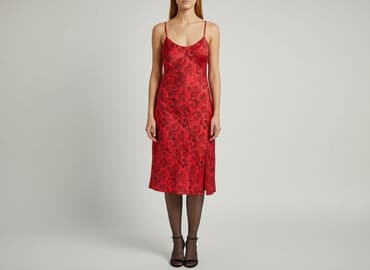 piękne czerwone sukienki na wesele: Sukienka damska, rozmiar M — 7