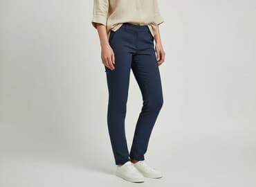 reserved sukienka niebieska w groszki: Spodnie materiałowe damskie, rozmiar S — 6