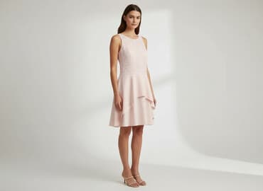 sukienka pudrowy róż allegro: NOR-BI, Women`s dress, size L — 1