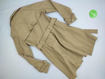 bezowy trencz: Płaszcz damski, rozmiar M — 4