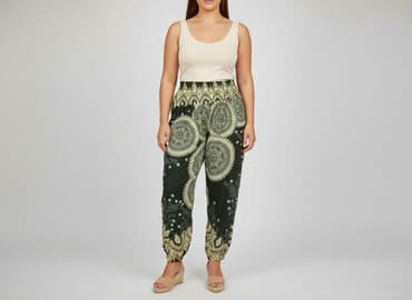 buggy spodnie: Shein, Material trousers for women, size 2XL — 1