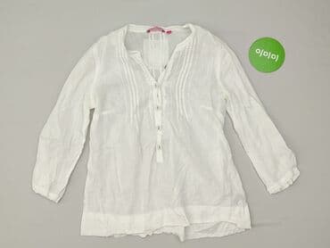 biała bluzka ze stójką damska: Bluzka damska, rozmiar S — 2