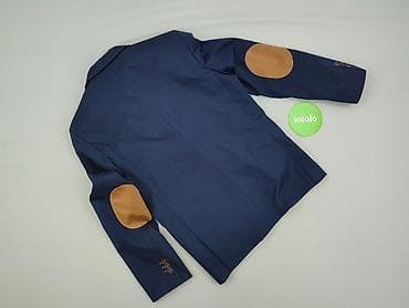 Marynarka męska Semina Poland, granatowa - Krój: jednorzędowa — 3