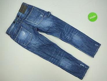 patchworkowe jeansy: Denim Co, Jeansy dla mężczyzn, rozmiar M — 3