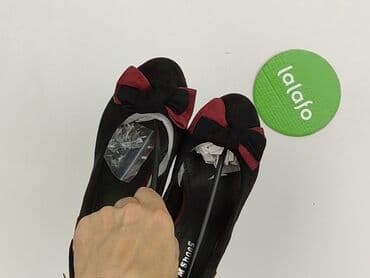 srebrne buty na obcasie ccc: Półbuty damskie, rozmiar 38 — 7