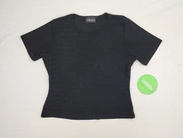 bluzka z dlugim rekawem czarna: Collection, T-shirt damski, rozmiar M — 2