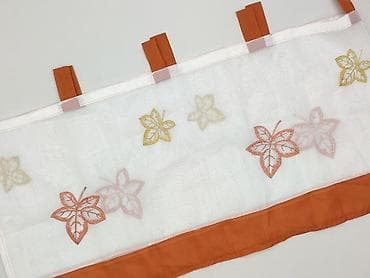 pink candles: Firanka panelowa z haftem liści – na szelkach - Delikatna — 1