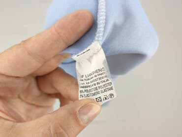 bluzka z baskinką biała: Women's blouse, size S — 5