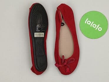 biale buty z kokardą: Ballerinas for women, size 37 — 4