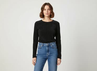 czarne bluzki siateczka: Bluzka damska, rozmiar S — 6