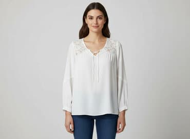 dluga biala koszula: M&Co, Bluzka damska, rozmiar L — 6