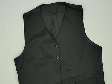 pull and: Męska kamizelka garniturowa w kolorze czarnym. Klasyczny, elegancki — 1