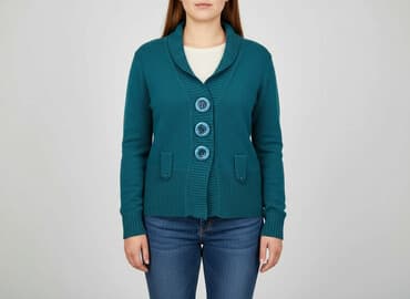 poliamid w swetrze: Kardigan damski, rozmiar XL — 9