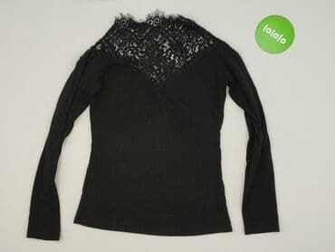 bluzka czarna z dekoltem v: Bluzka damska, rozmiar XL — 3