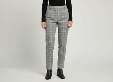 bershka spodnie brazowe: Bershka, Spodnie materiałowe damskie, rozmiar XS — 6