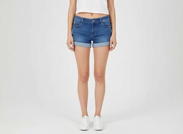 spodenki jeansowe damskie pepco: Chillin, Szorty damskie, rozmiar S — 7