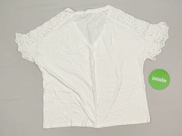 białe luźna bluzki: Yessica, Bluzka damska, rozmiar L — 3