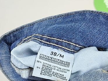 cropped blue jeans: Szorty damskie, rozmiar M — 4