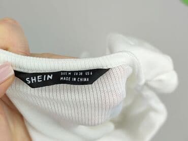 koszulka z długim rękawem w paski: Shein, Top damski, rozmiar M — 5