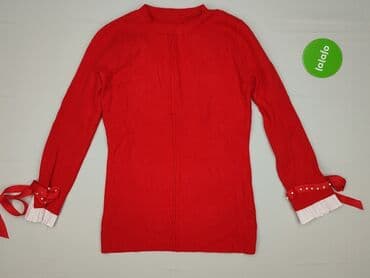 czerwone bluzki eleganckie: Bluzka damska, rozmiar S — 3